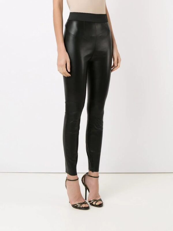 Dolce & Gabbana  leather leggings - Image 3