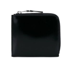 Comme Des Garçons Wallet  glossy half-zip wallet