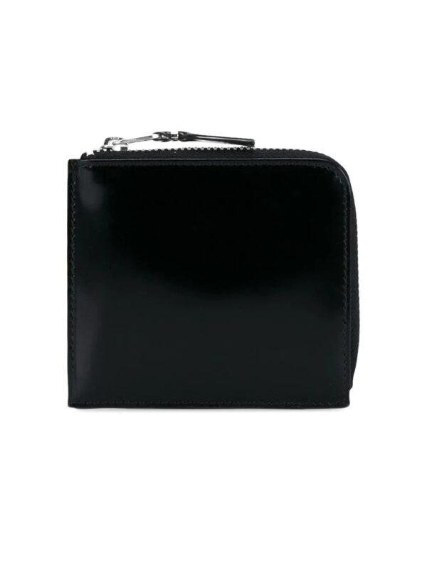 Comme Des Garçons Wallet  glossy half-zip wallet