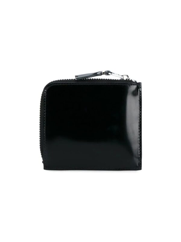 Comme Des Garçons Wallet  glossy half-zip wallet - Image 2