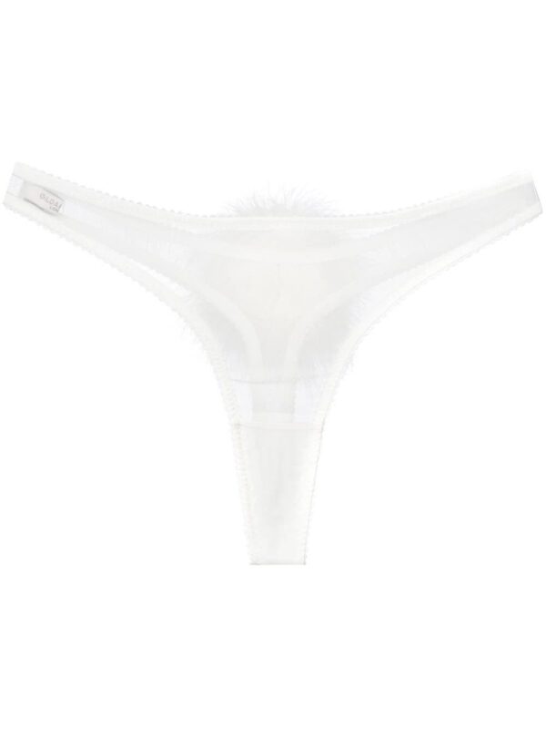 Gilda & Pearl  Diana georgette pompom thong