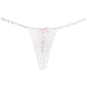 Folies By Renaud  Antoinette floral embroidered thong