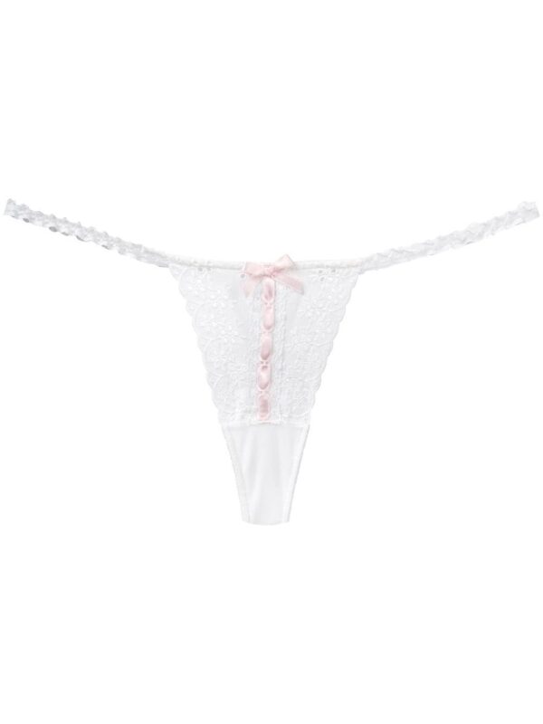 Folies By Renaud  Antoinette floral embroidered thong