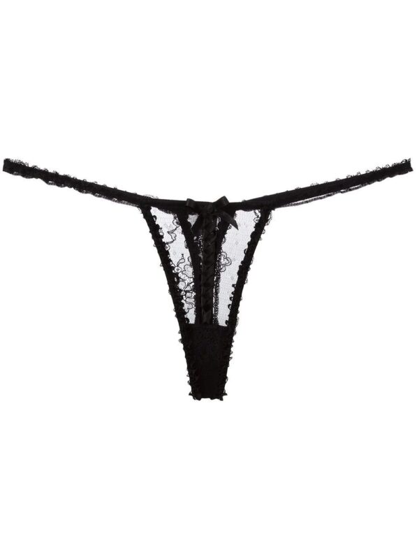 Folies By Renaud  Carla braid detailed thong