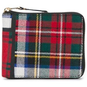 Comme Des Garçons Wallet  Large Red Tartan Wallet