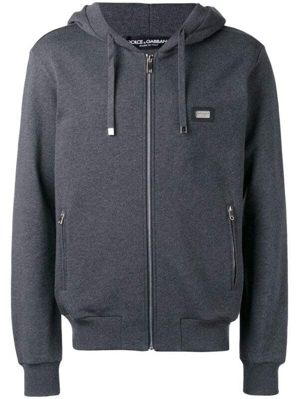 Dolce & Gabbana  drawstring zip hoodie