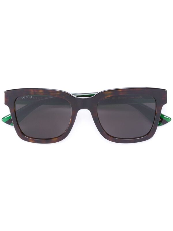 Gucci Eyewear Web arm tortoiseshell glasses