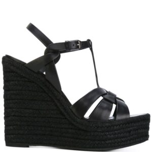 Saint Laurent  Tribute espadrille wedge sandals