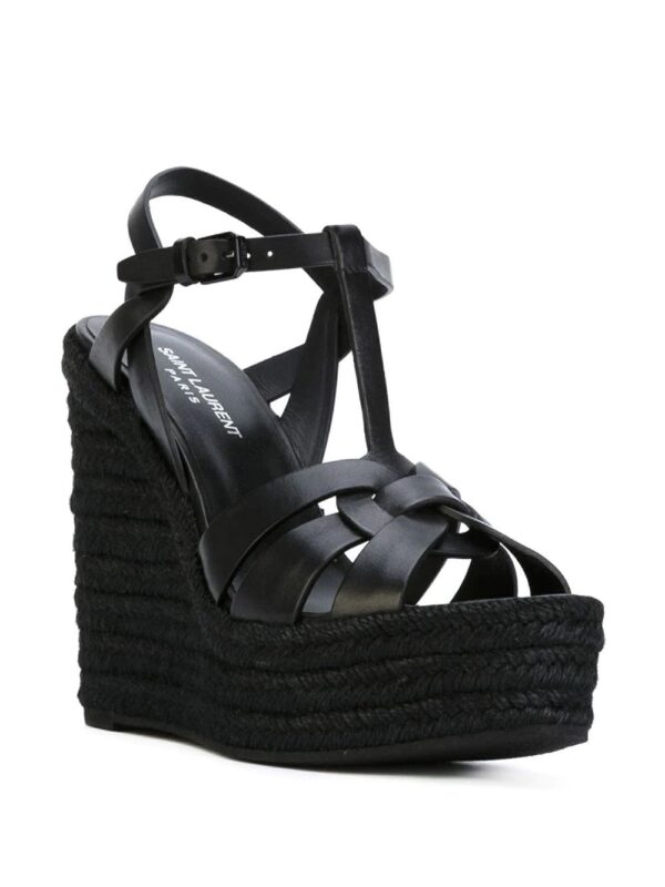 Saint Laurent  Tribute espadrille wedge sandals - Image 4