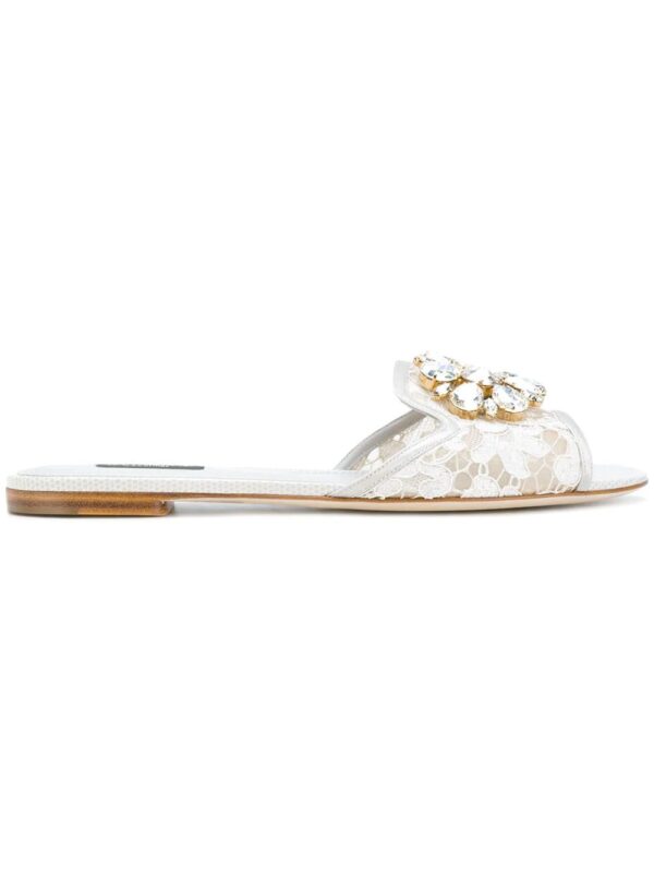 Dolce & Gabbana  Bianca flat sandals