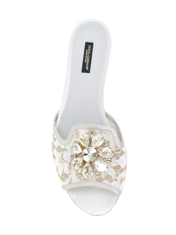 Dolce & Gabbana  Bianca flat sandals - Image 4