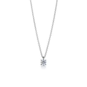 Tiffany solitaire diamond pendant