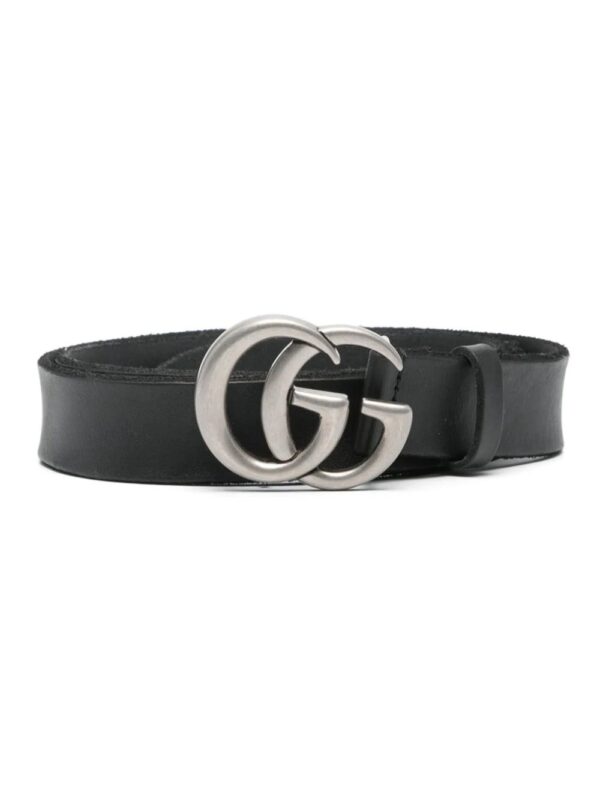 Gucci  Double-G-buckle leather belt
