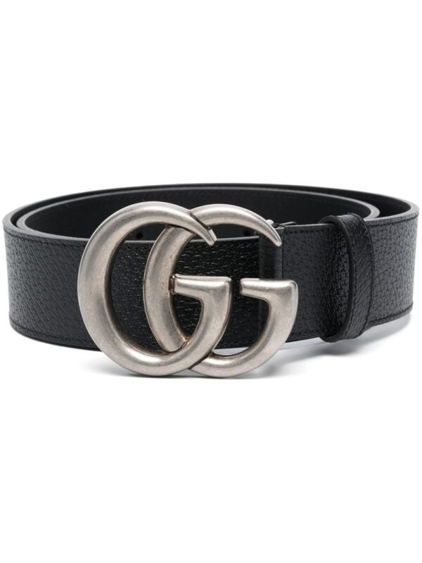 Gucci  GG-buckle leather belt
