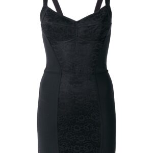Dolce & Gabbana floral-lace corset slip dress