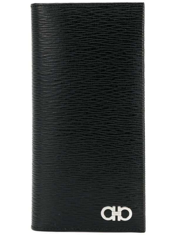 Ferragamo Gancini-embellished bi-fold wallet