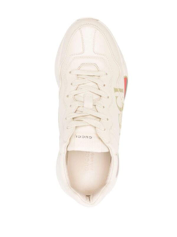 Gucci Rhyton leather sneakers - Image 4