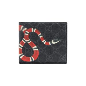 Gucci  Kingsnake print GG Supreme wallet