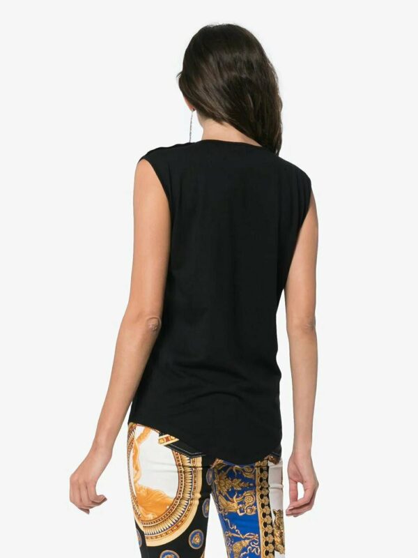 Balmain  sleeveless logo-print T-shirt - Image 4