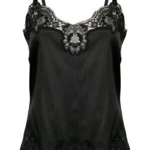 Dolce & Gabbana lace-trim satin camisole top