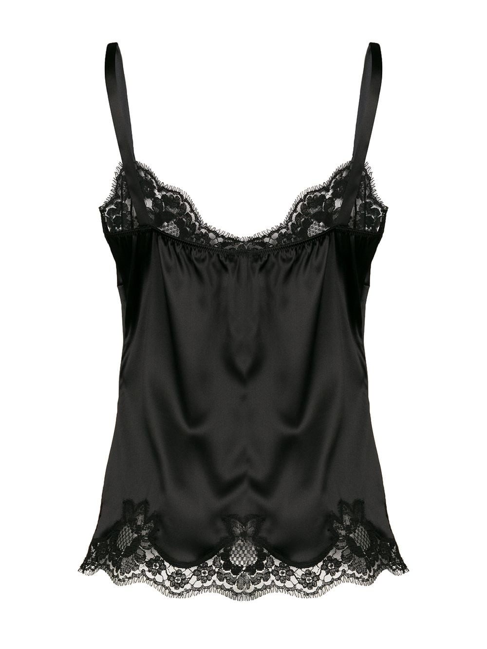 Dolce & Gabbana lace-trim satin camisole top - Image 3