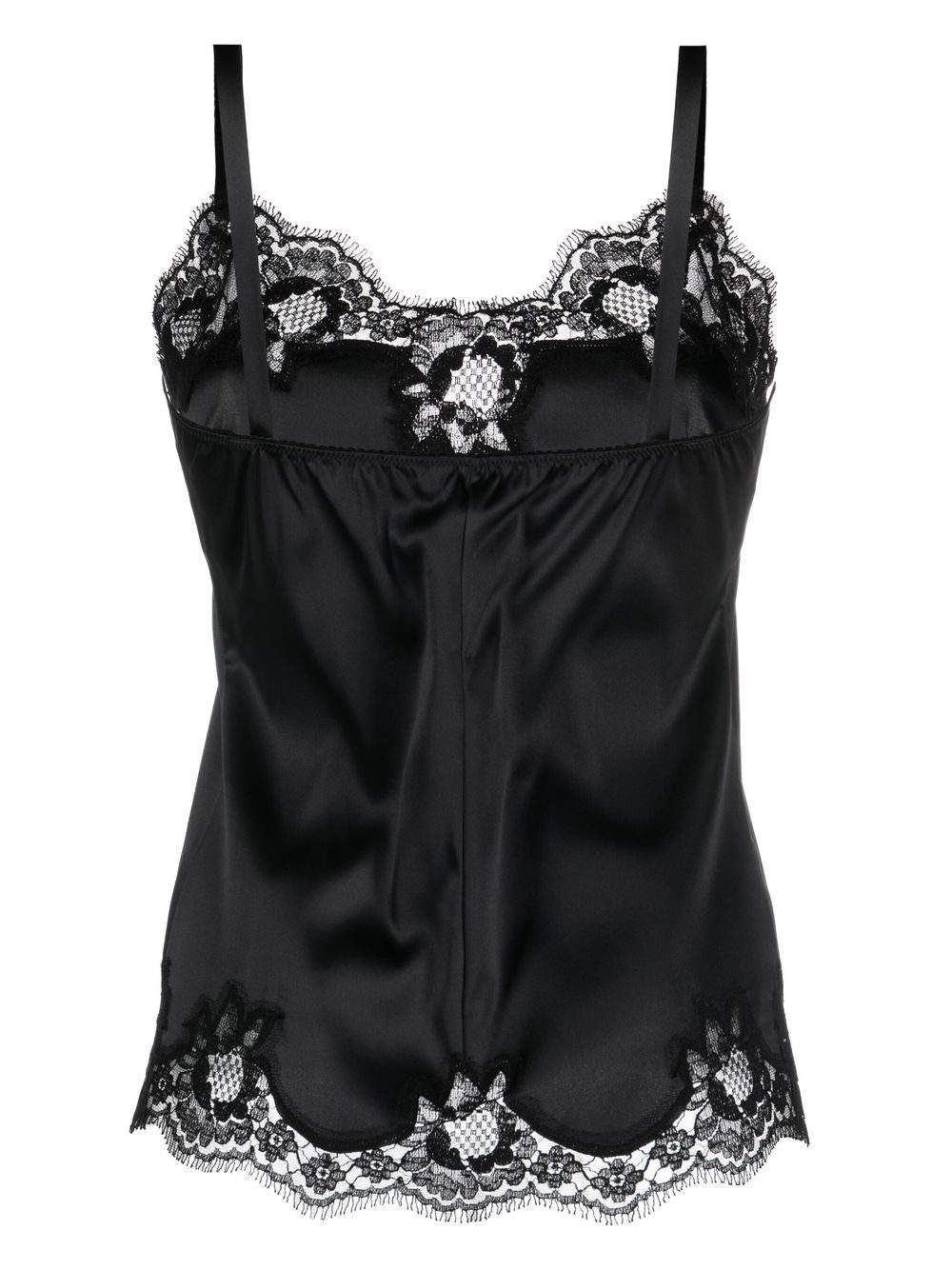 Dolce & Gabbana lace-trim satin camisole top - Image 4