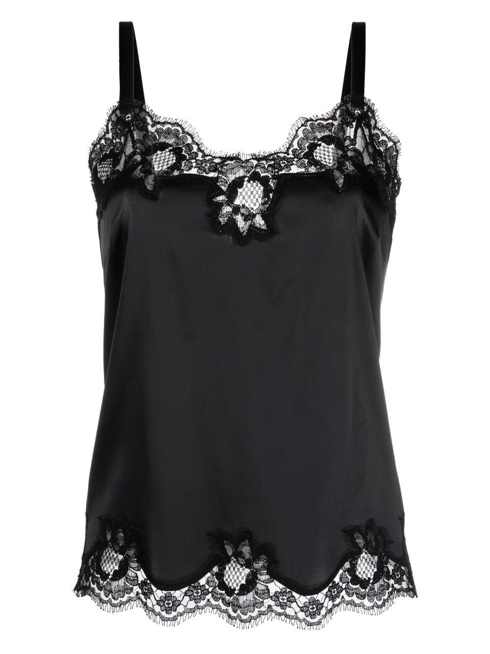 Dolce & Gabbana lace-trim satin camisole top - Image 2