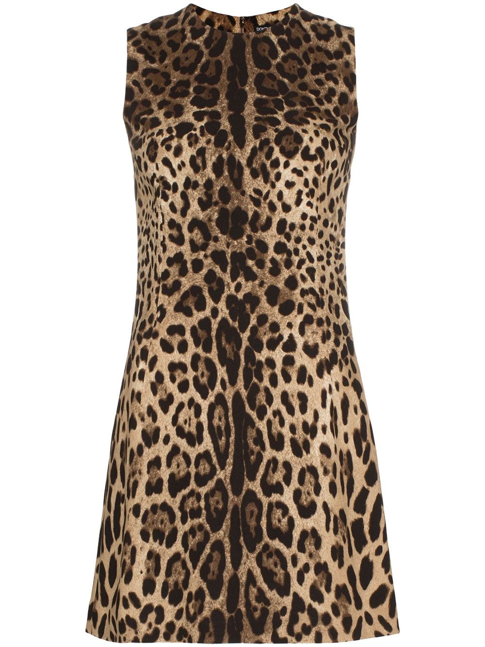 Dolce & Gabbana leopard-print A-line minidress