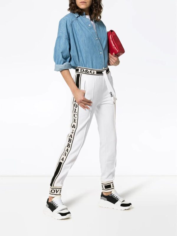 Dolce & Gabbana  Logo detail cotton track pants - Image 2