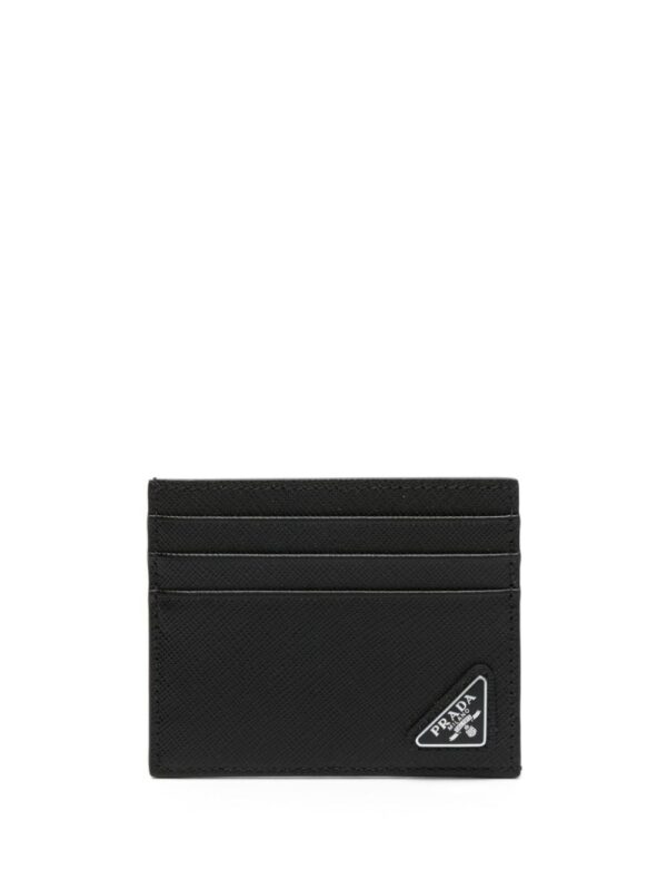 Prada logo plaque cardholder