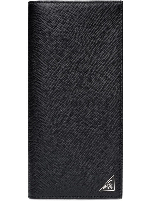 Prada  vertical bi-fold wallet