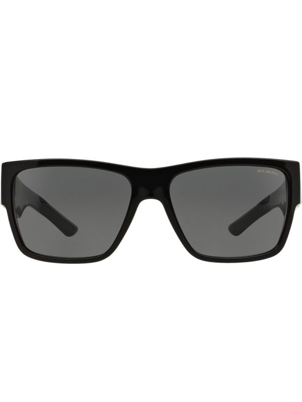 Versace Eyewear square cornici plaque sunglasses