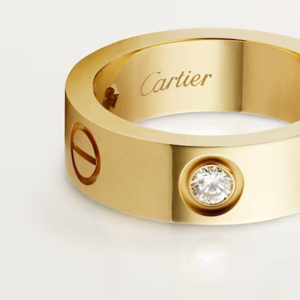 Cartier LOVE ring, classic model, 3 diamonds - Image 5