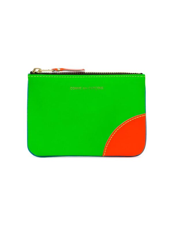 Comme Des Garçons Wallet  red green and blue fluorescent wallet