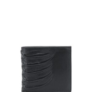 Alexander McQueen  skeleton embossed bifold wallet