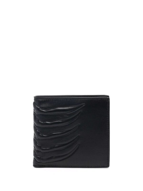 Alexander McQueen  skeleton embossed bifold wallet - Image 2