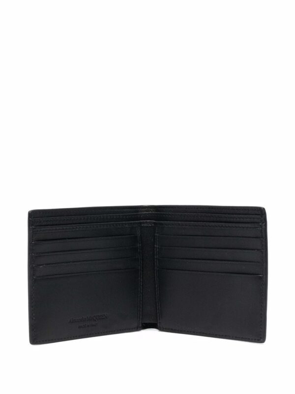 Alexander McQueen  skeleton embossed bifold wallet - Image 4