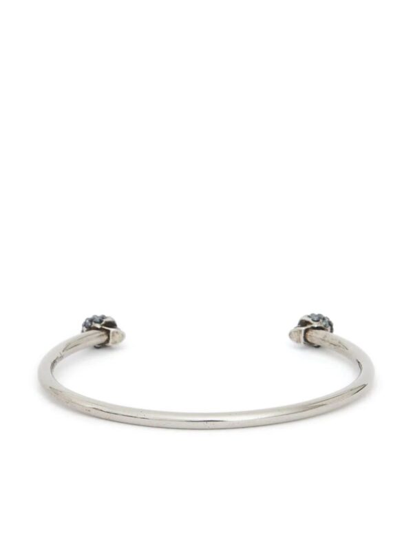 Alexander McQueen  Jewelled Twin Skull bracelet - Image 2