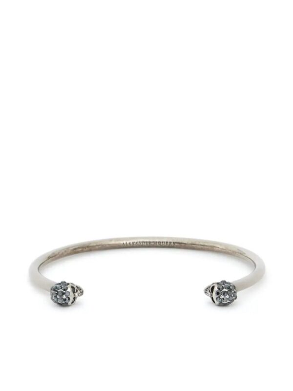 Alexander McQueen  Jewelled Twin Skull bracelet