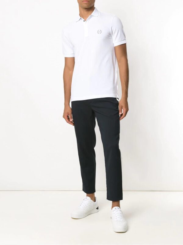 Armani Exchange logo-print polo shirt - Image 2