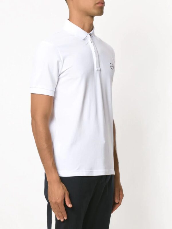 Armani Exchange logo-print polo shirt - Image 3
