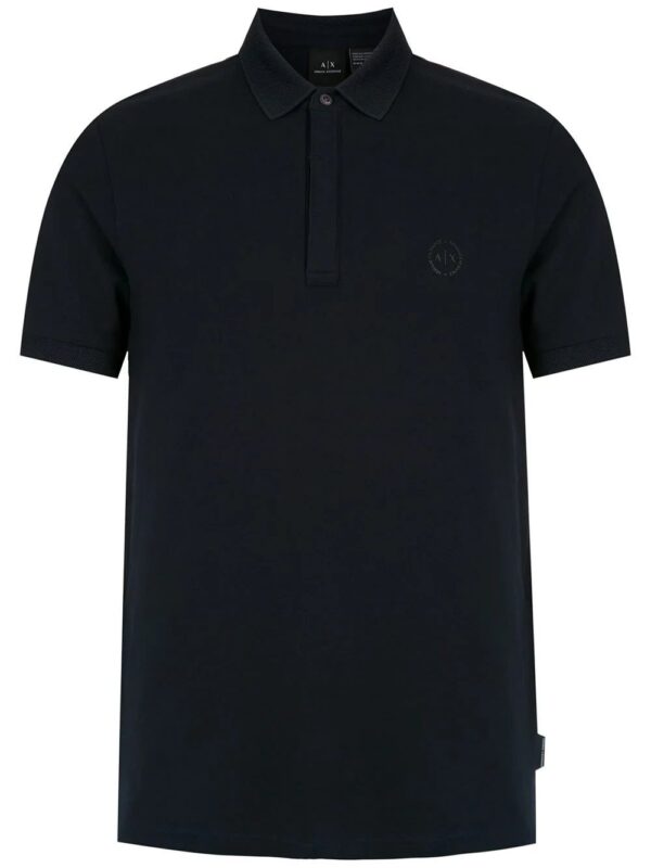 Armani Exchange  logo patch polo shirt
