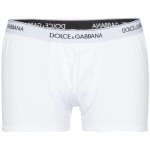 Dolce & Gabbana  logo waistband cotton 2 pack boxer shorts