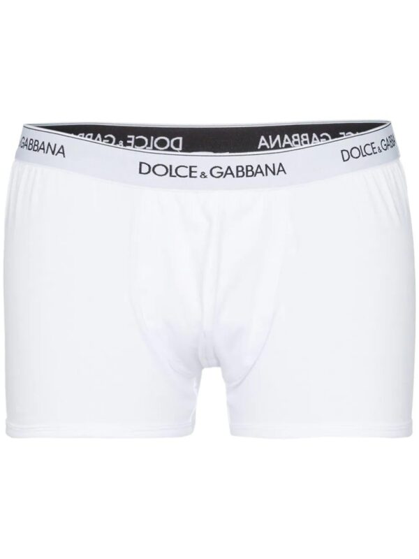 Dolce & Gabbana  logo waistband cotton 2 pack boxer shorts