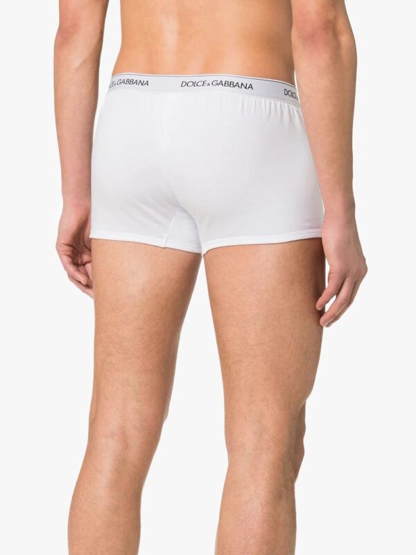 Dolce & Gabbana  logo waistband cotton 2 pack boxer shorts - Image 3
