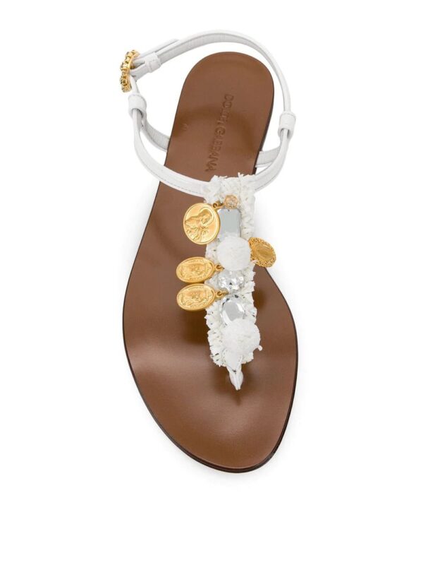 Dolce & Gabbana  coin embellished sandals - Image 4