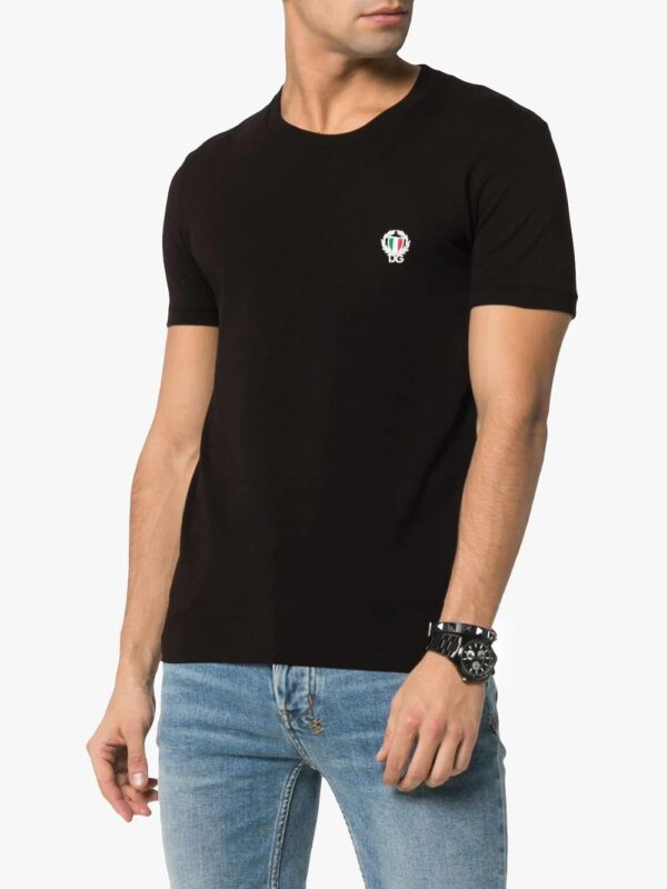 Dolce & Gabbana  logo patch cotton T-shirt - Image 3