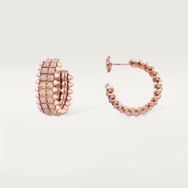 Cartier Clash de Cartier hoop earrings, double row, paved - Image 3