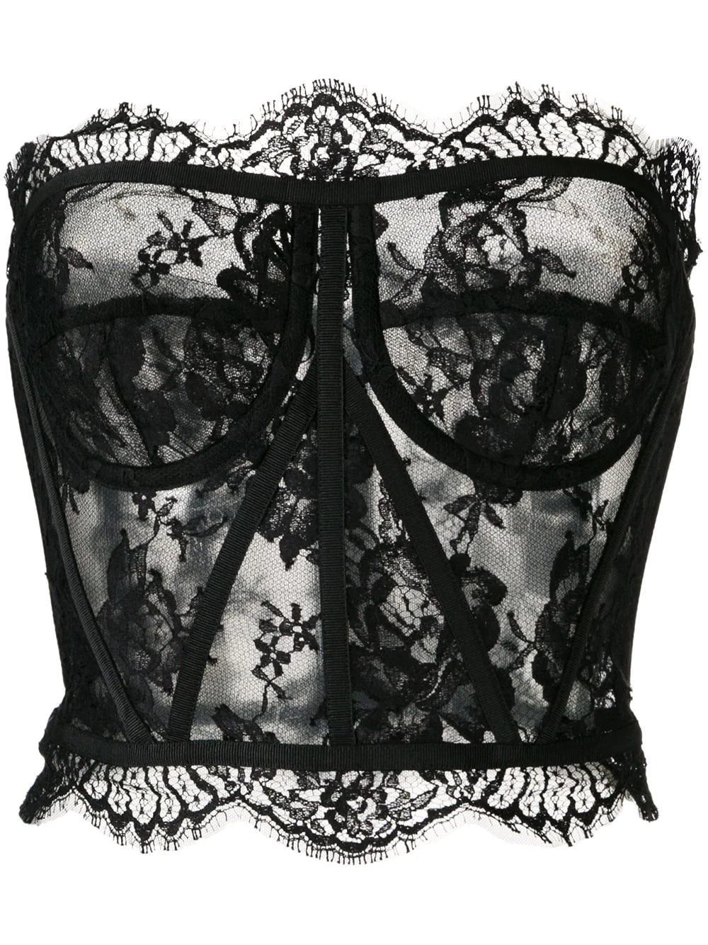 Dolce & Gabbana floral lace corset