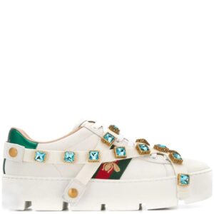 Gucci  crystal embellished bee sneakers